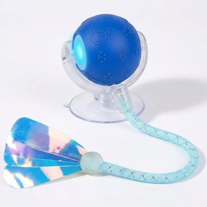 Automatic Interactive Motion Cat Ball Toy for Indoor Playtime, Blue