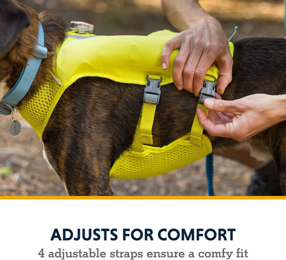 Adjustable Athletic Dog Harness Vest for Jogging and Hiking Light Green