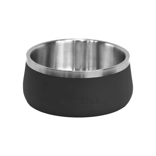 Non Slip Stainless Steel Dog Food and Water Bowl Basalt Gray Finish