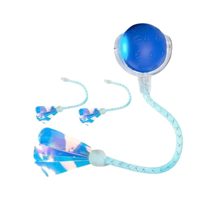 Automatic Interactive Motion Cat Ball Toy for Indoor Playtime, Blue