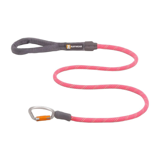 High Visibility Reflective Dog Walking Leash with Carabiner Clip, Pink